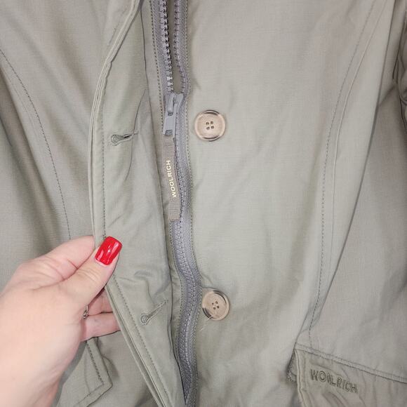 Woolrich Jacket Womens S Puffer Down Filled Warm Hooded Outerwear cabincore - Picture 9 of 14